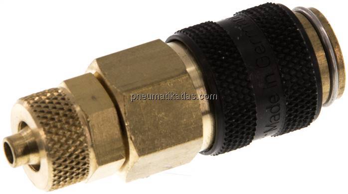 Kupplungsdose (NW5) 6x4mm Schlauch, Messing