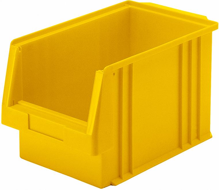 Sichtlagerkasten PLK 2a B213xT330xH200 mm gelb LA-KA-PE