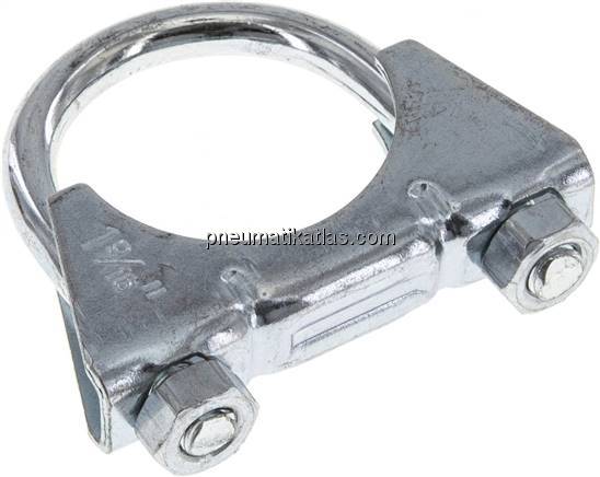 Bügelschelle komplett, 40mm, Stahl verzinkt