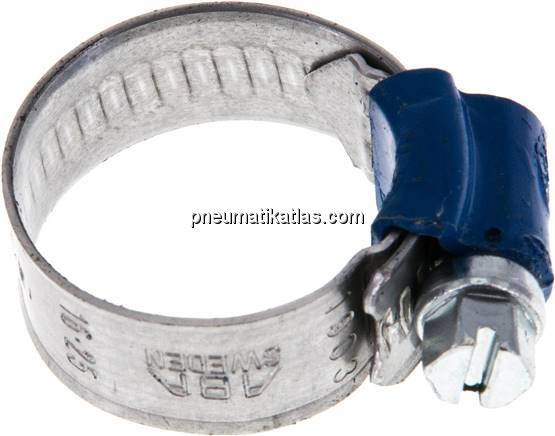 12mm Schlauchschelle 16 - 25mm, Stahl verzinkt (W1) (ABA)