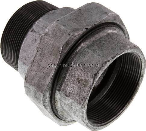 Verschraubung kon. dichtend, Rp 2-1/2"/R 2-1/2" (IG/AG)