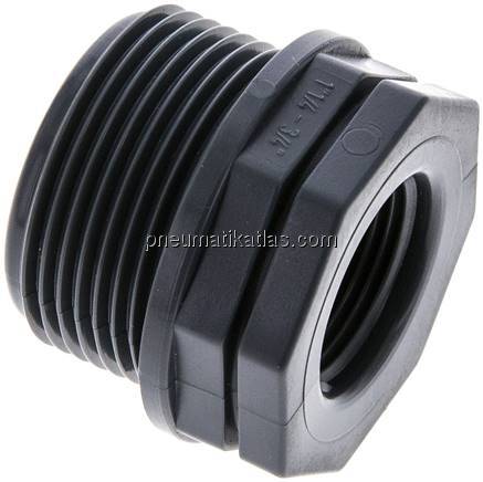 Reduziernippel G 1-1/4"(AG)-G 3/4"(IG), Polypropylen
