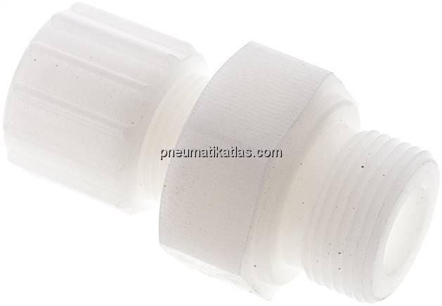 Gerade Verschraubung G 3/4"-15x9mm, PVDF