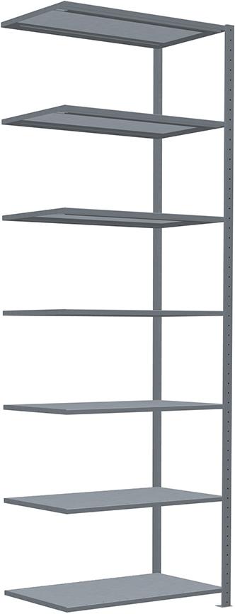 Steckregal B1000xT600xH3000 mm Anbaufeld 7 Böden vzk Fachlast 250kg