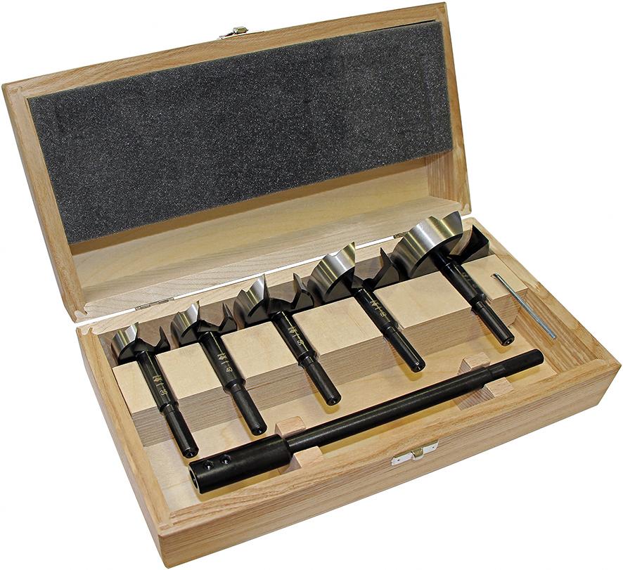 Forstnerbohrer-Satz Black Shark Pro 6tlg. 35, 40, 50, 60 ,68mm u.VL