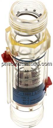 Durchflussmesser G 1" (AG), 10 - 80 l/min für Wasser