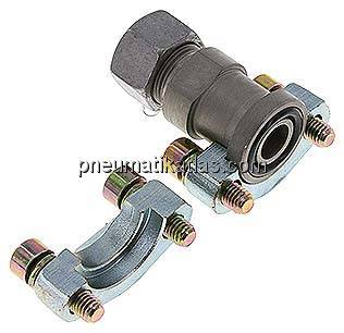 Gerade Flanschverschraubung 1/2"-SAE (3000 PSI), 15 L (M22x1,5)