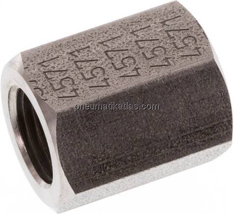 Hochdruck-Muffe G 1/8"-G 1/8", 1.4571