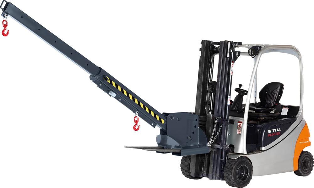 Kranarm Typ RKT-8 6-fach ausziehb.8000kg 5-fach verst. 2260-3760 RAL 7016 anthrazitgrau