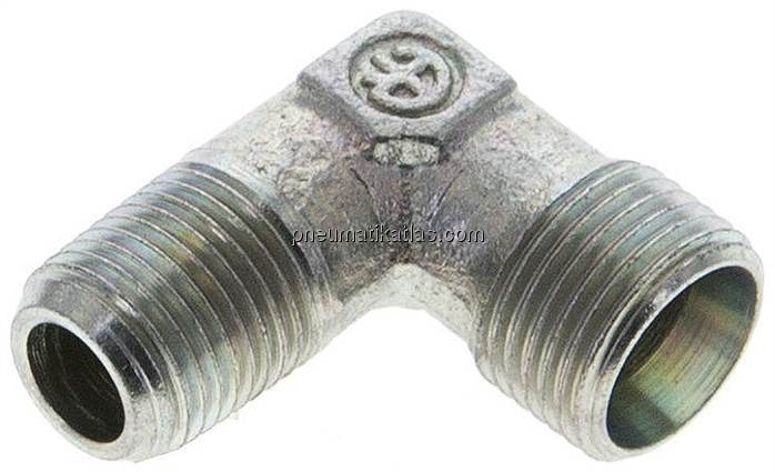 Winkel-Schneidringverschraub. NPT 1/8"-8 LL (M12x1), ohne Mutter & Schneidring, 