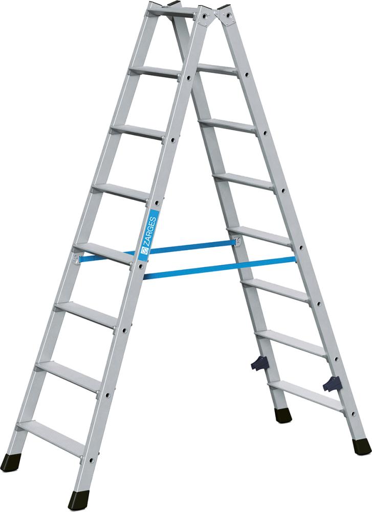 Stehleiter Nova B 2x8 Stufen Leiterlänge 1,84 m Arbeitshöhe 3,20 m ZARGES