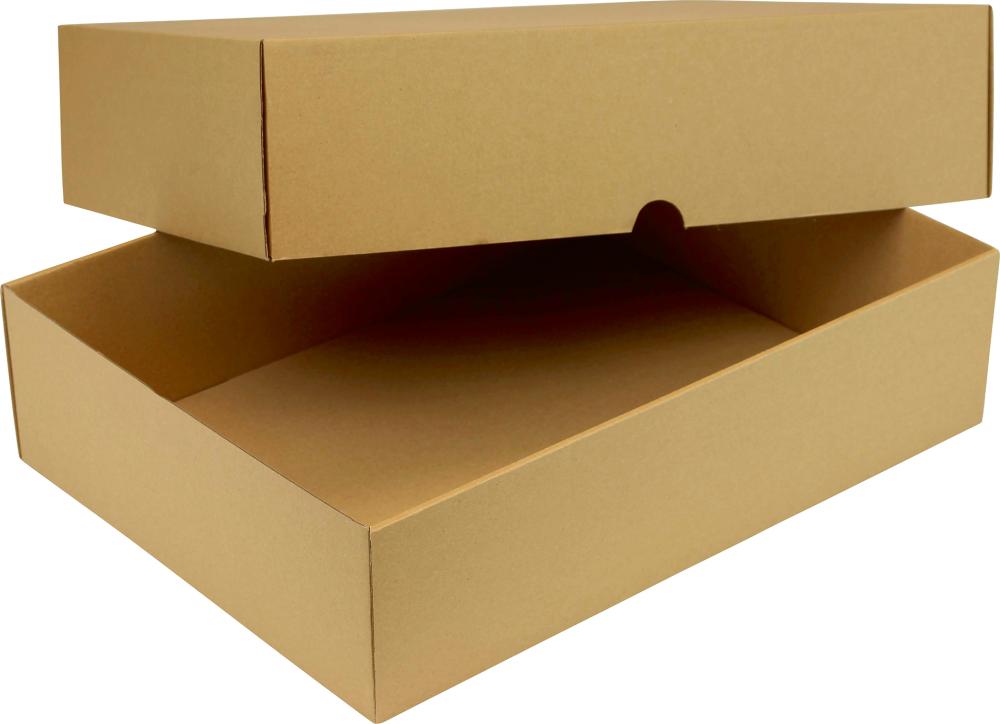 Stülpdeckelk,braunVE50 435x315x80mm, A3, 2-teil.