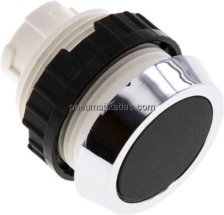 Betätigeraufsatz 30mm, Drucktaster (schwarz)