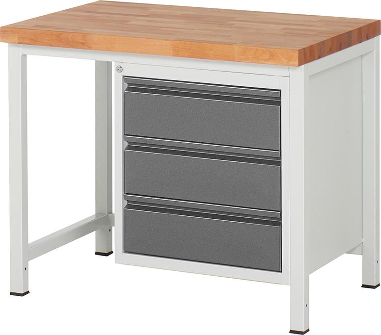 Werkbank Serie Basic 8 Modell 8157-1 B1000xT700xH840mm RAL7035/7016