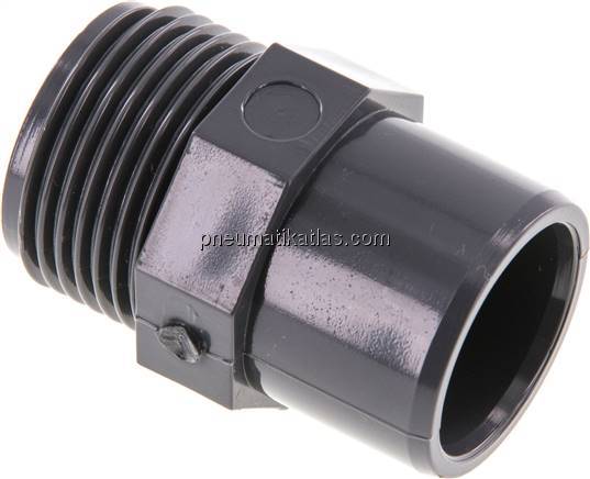 Klebe-Gewindenippel, PVC-U, 25x32mm (ixa)-G 1" AG