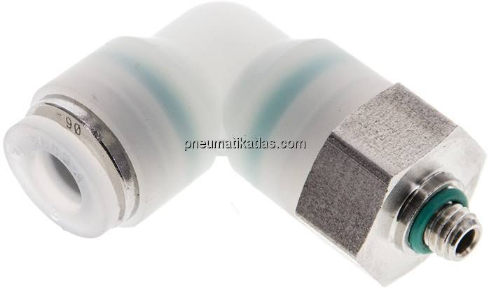 Winkel-Steckanschluss M 5-6mm, IQS-ES LE/IQS-PVDF