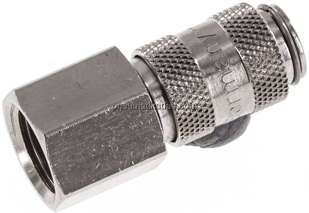 Kupplungsdose (NW2,7) G 1/8"(IG), Messing vernickelt