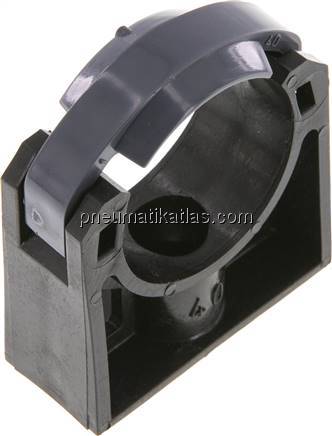 Rohrklemme 40mm, Polyethylen (schwarz)