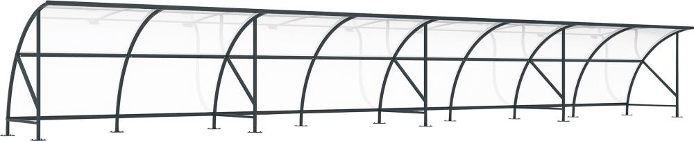 Überdachung Bamberg B1/1616450x 2100x2290,RAL