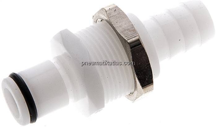 Schott-Kupplungsstecker (LC) mit Schlauchtülle, POM