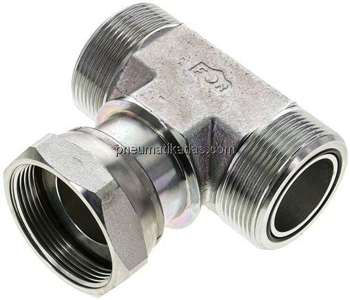 ORFS-T-Verschraubung UN 2"-12(AG/IG/AG)