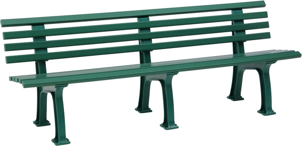 Gartenbank JUIST 4-Sitzer Länge 2000 mm grün Blome