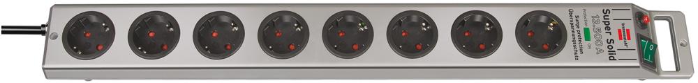 Steckdosenleiste 8-fach H05VV-F3G1,5 2,5m Super-Solid Brennenstuhl