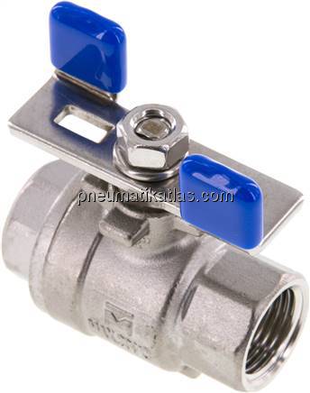 Edelstahl-Kugelhahn, Eco-Line leicht, G 1/2", 0 - 63bar