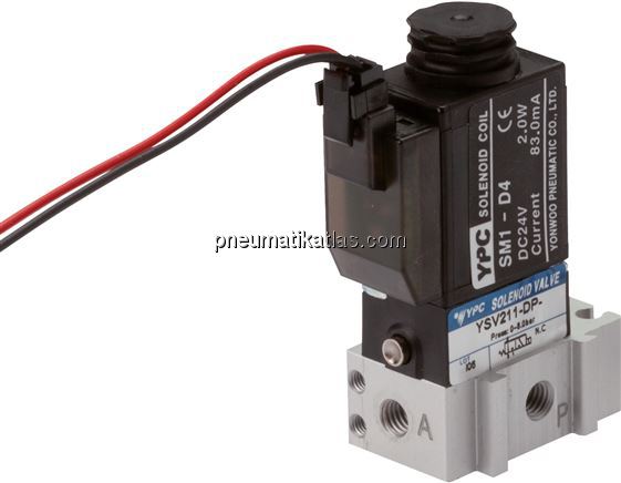 Exemplarische Darstellung: 3/2-Wege Magnetventil m