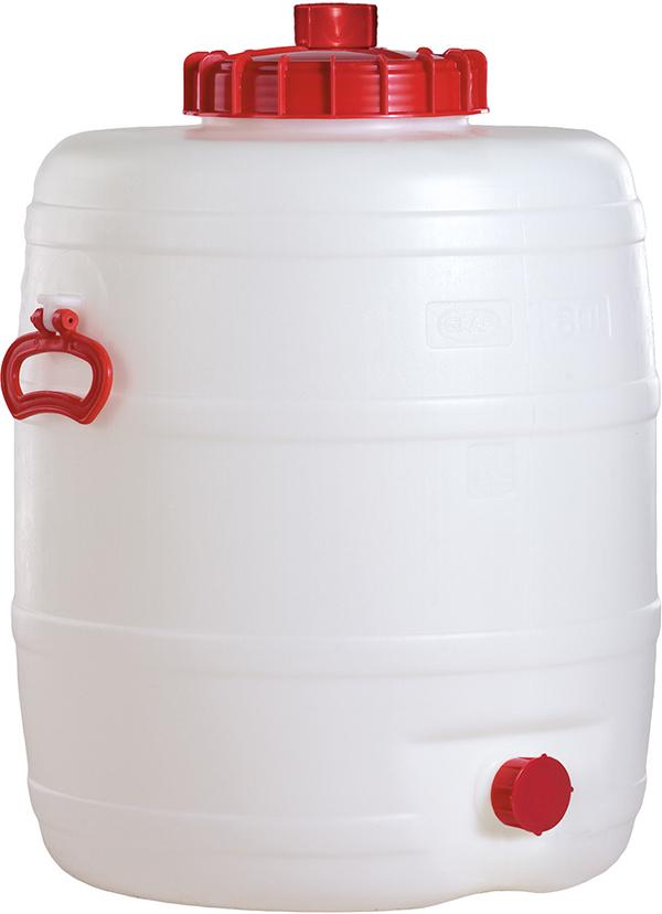 Fass 80 l H 623mm D 486 mm weiß