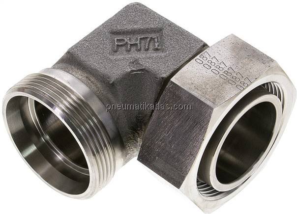 Einstellb. Winkel-Schneidringverschr. 42 L (M52x2), ohne Mutter & Schneidring, 1