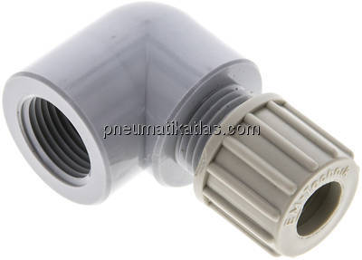 Winkel-Aufschraubverschraubung G 3/8"-10x8mm, PA