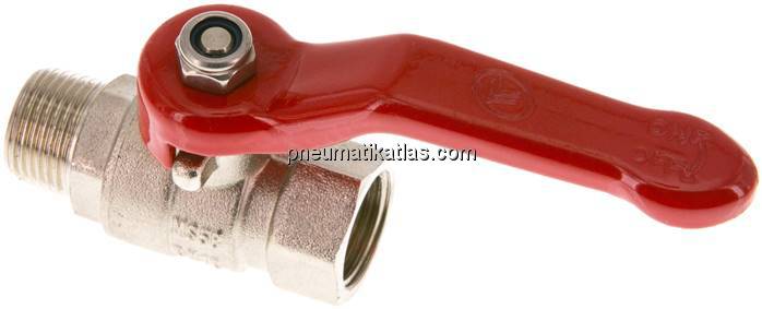 Messing-Kugelhahn, Eco-Line, R 3/8" / Rp 3/8", 0 - 25bar