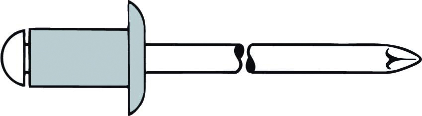 Blindniete Alu/Alu Flachrundkopf 4,8 x 13,5