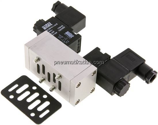 ISO-Ventil (Größe 1), 5/2-Wege Impulsventil, 115 V AC