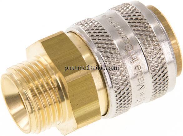 Temperierkupplungsdose 13mm Zapfen,G 3/8"(AG)