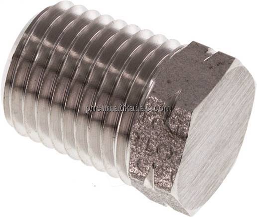 HD-Verschlussstopfen Außenskt. NPT 1/4", V4A