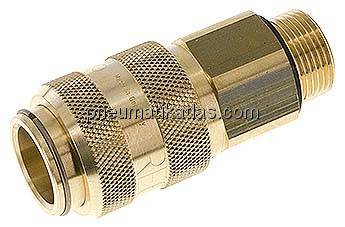 Kupplungsdose (NW15) G 3/4"(AG), Messing