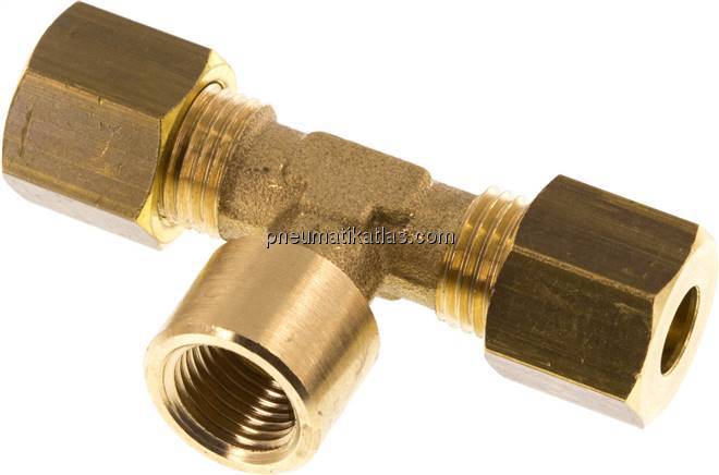 T-Klemmringverschraubung G 1/8"-6 (M10x1)mm, Messing