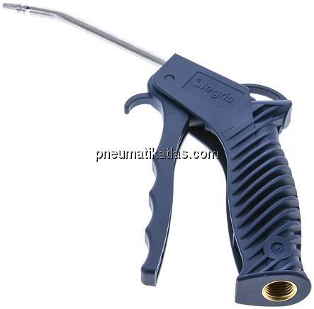 Kunststoff Ausblaspistole mit Verlängerungsrohr & Sicherheitsdüse