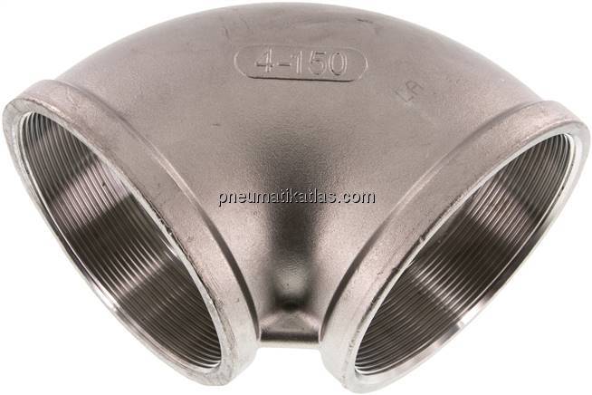 90°-Winkel Rp 4"-Rp 4", 1.4408