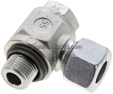 Winkel-Schwenkverschraubung G 1/2"-16 S (M24x1,5), Stahl verzinkt