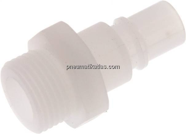 Kupplungsstecker (NW7,2) G 3/8", PVDF offen