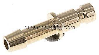 Kupplungsstecker (NW2,7) 4mm Schlauch, Messing