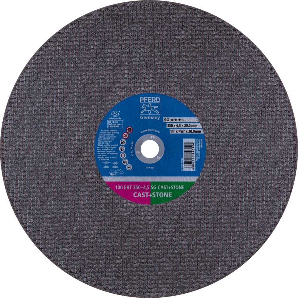 Trennscheiben 100 EHT 350-4,5 SG CAST+STONE/20,0