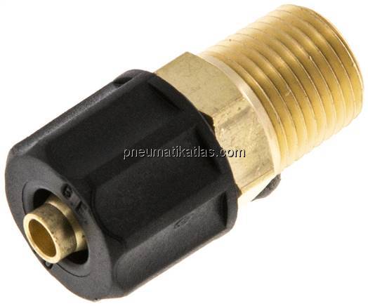 Gerade Verschraubung NPT 1/8"-6x4mm, Messing