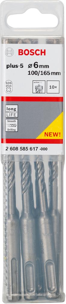 Hammerbohrer 6x100x165mm Bosch VE à 10 Stück SDS plus-5