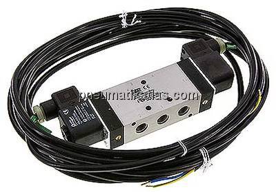 5/3-Wege Magnetventil, G 1/4", Mittelstellung geschlossen, 24 V DC, ATEX-Zulassu