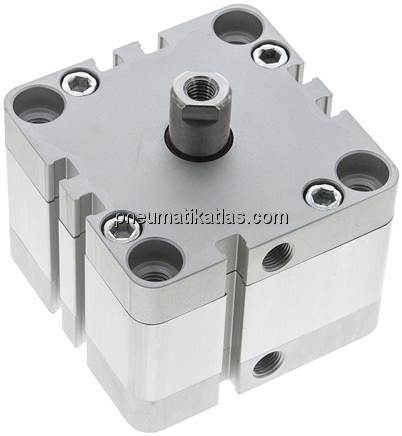 Kompaktzylinder, einfachwirkend, Kolben 63mm, Hub 10mm