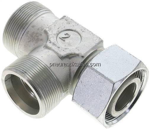 Einstellb. L-Schneidringverschraubung 38 S (M52x2), ohne Mutter & Schneidring, S